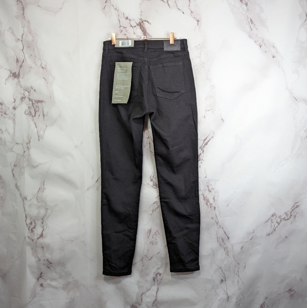 Everlane Denim Womens Tall Black The High Rise Skinny Jean NEW - Picture 6 of 9